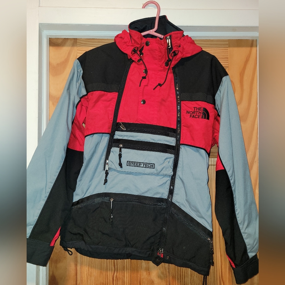 Vintage north face steep tech pullover 94'